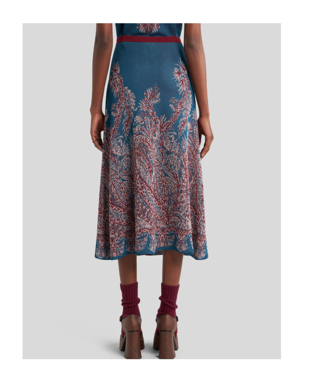 Etro Knee Length And Midi Skirts In Blue