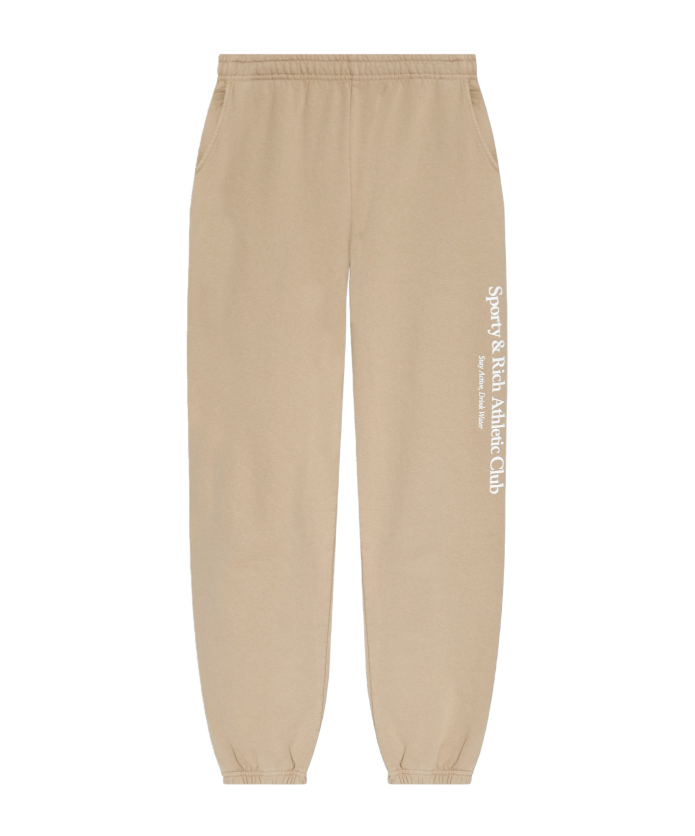 Sporty And Rich The Wall Street Collection Track Pants In Nude