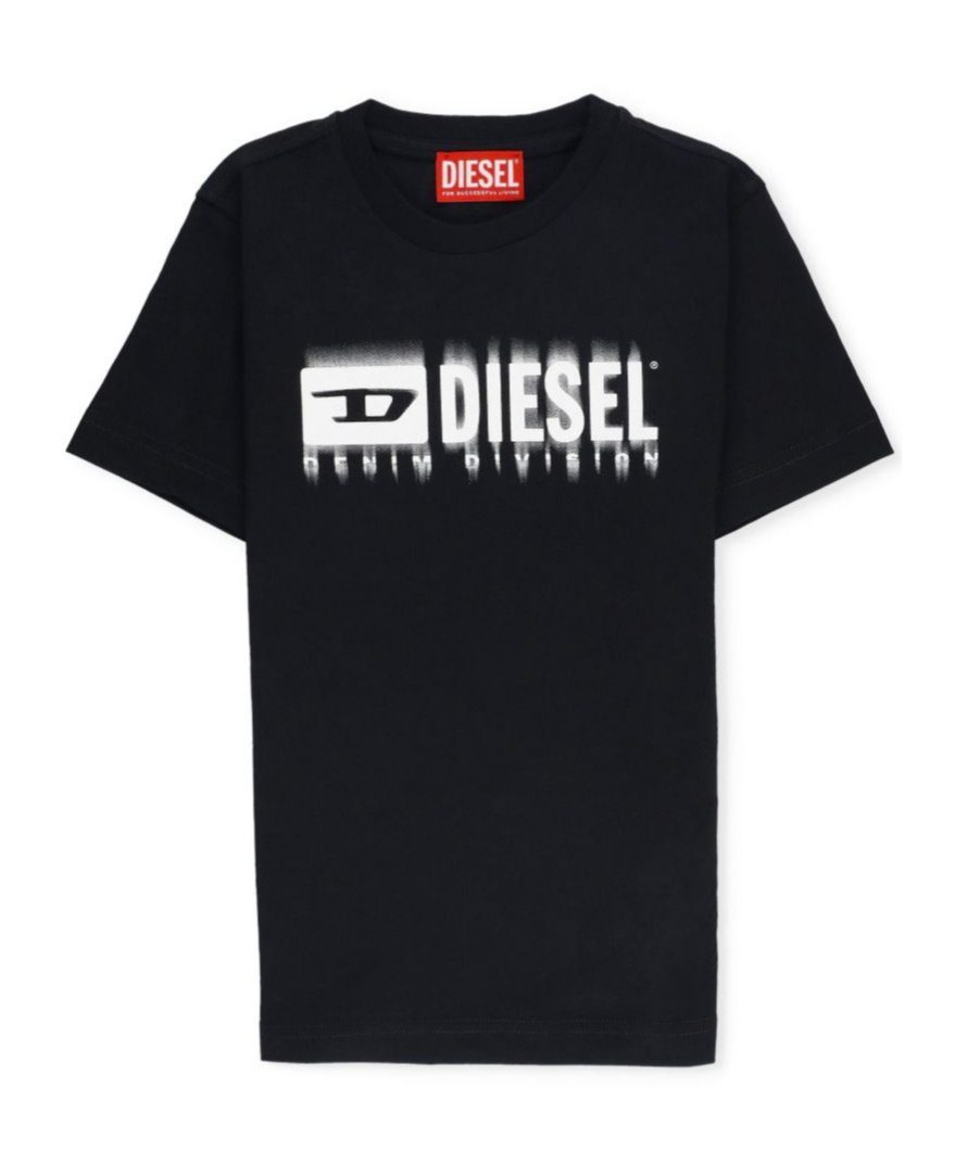 Diesel Logo-print Cotton T-shirt In Black