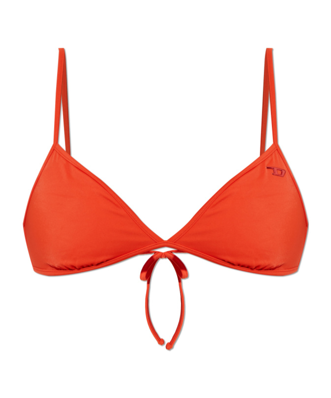 Diesel Cloudy Bikini Top In Red