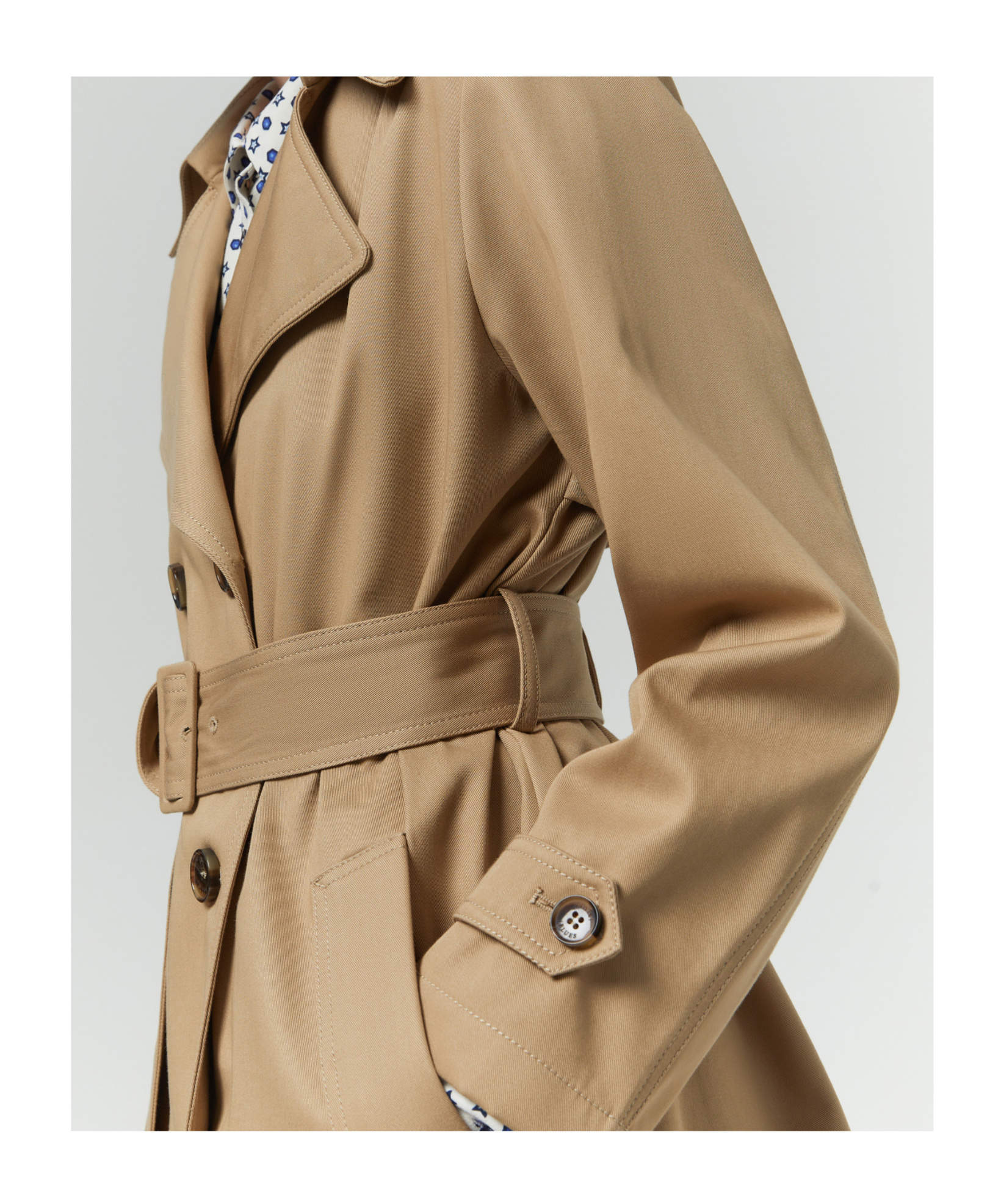 IBLUES DOUBLE-BREASTED TRENCH COAT