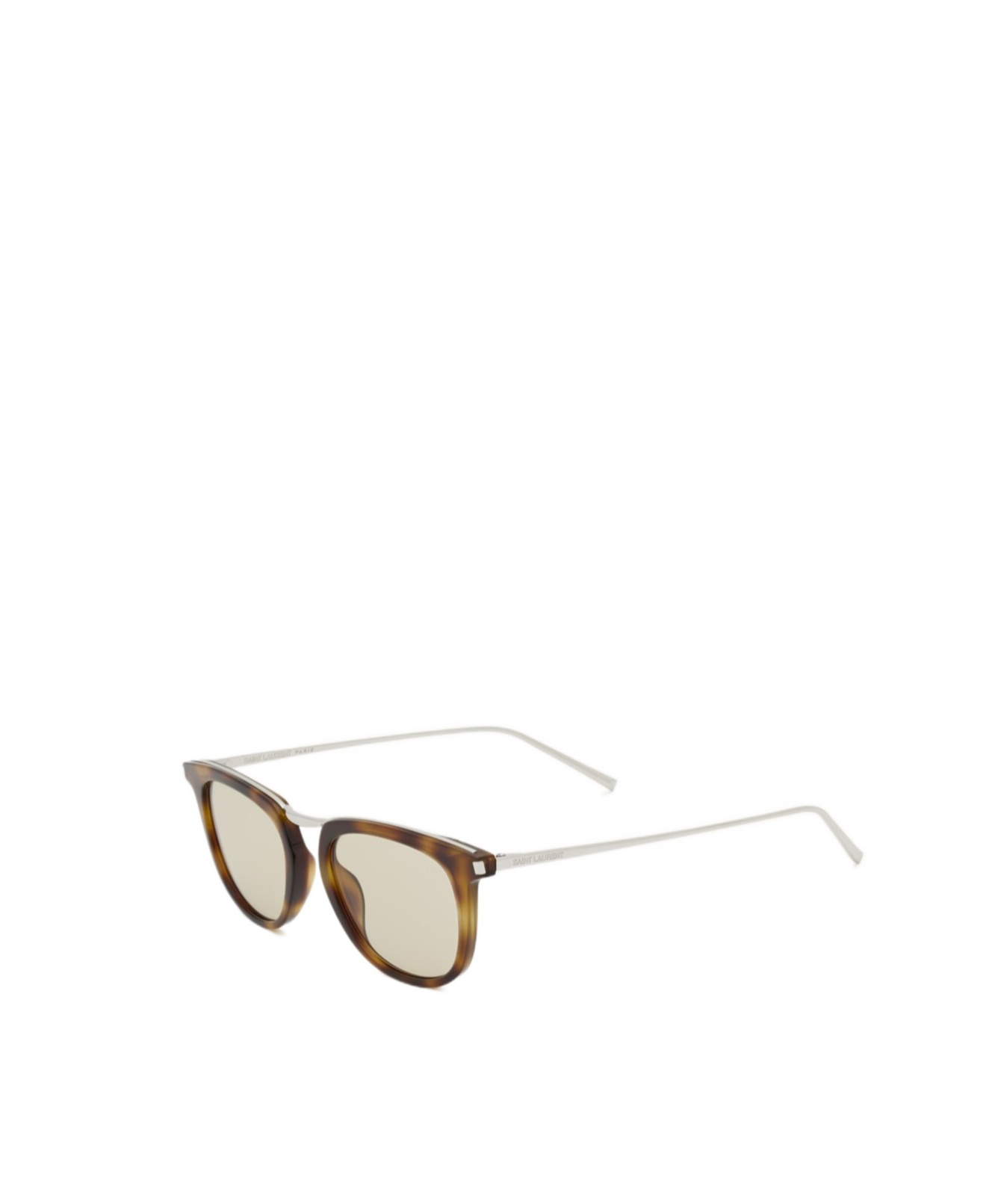 Saint Laurent Sl 753 In Havana Brown/silver/sand