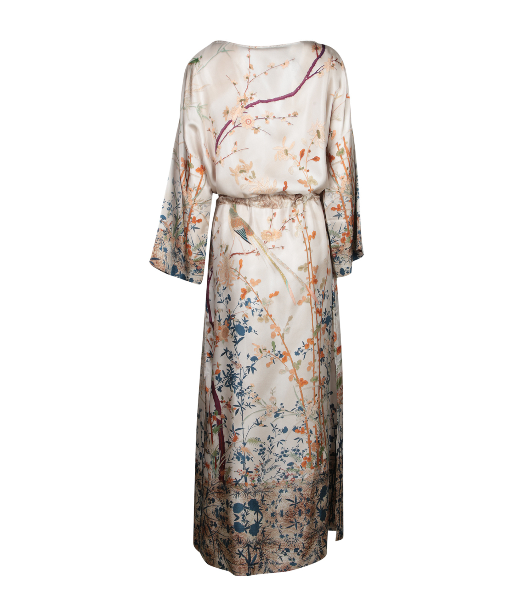 Shop Pierre-louis Mascia Aloe Midi Dress In Beige
