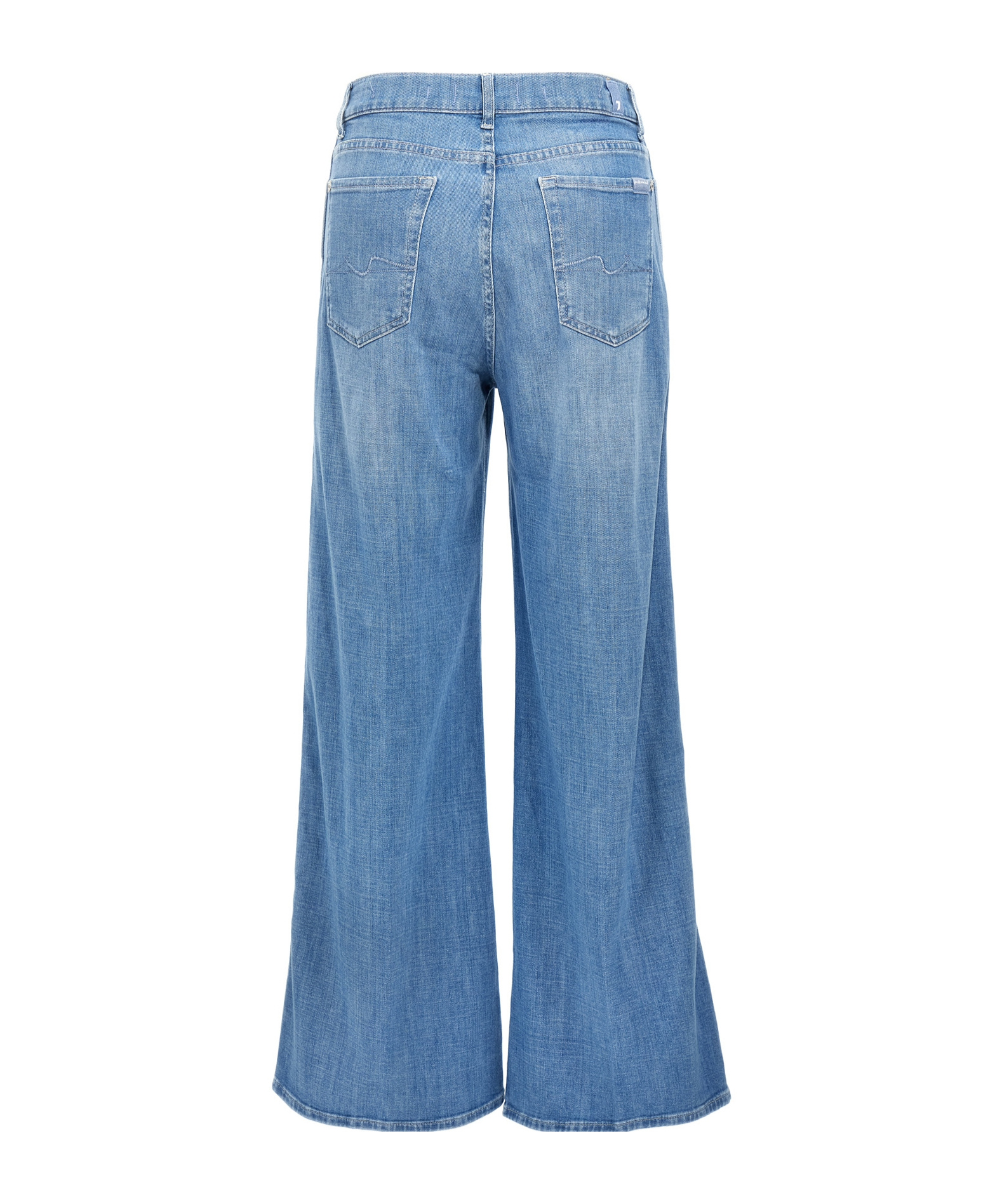 7 For All Mankind Lotta Cropped Jeans In Blue