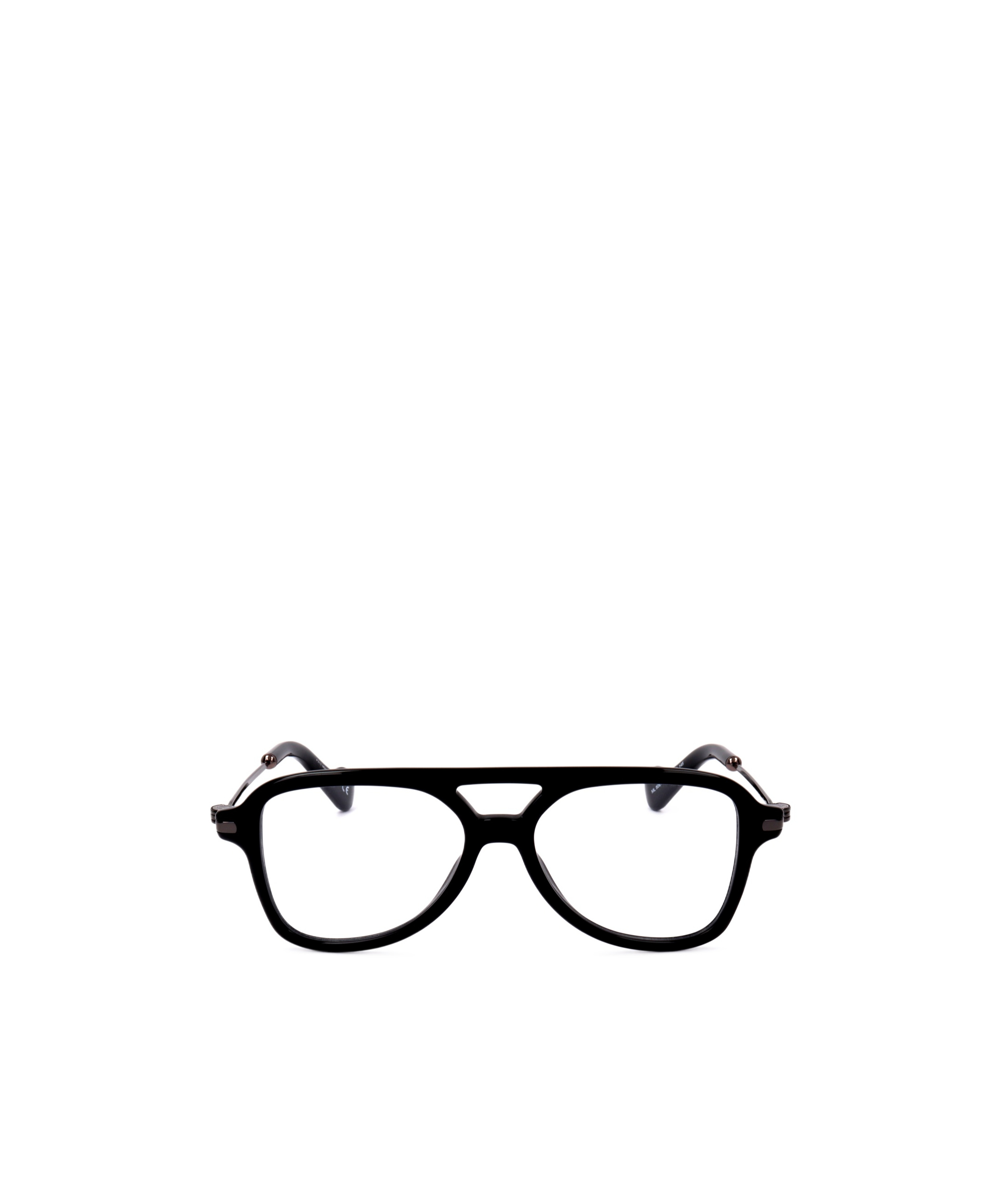 Moncler Pilot-frame Open-bridge Glasses In Black