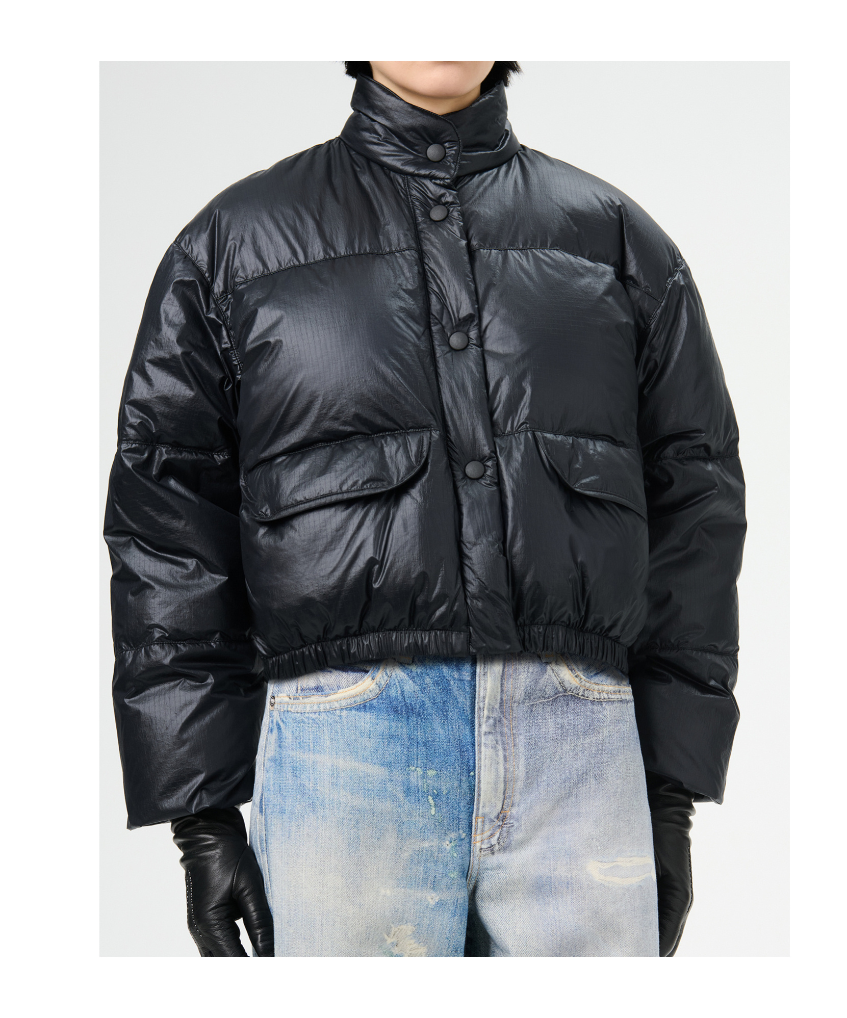 Our Legacy Long-sleeved Down Jacket In Black