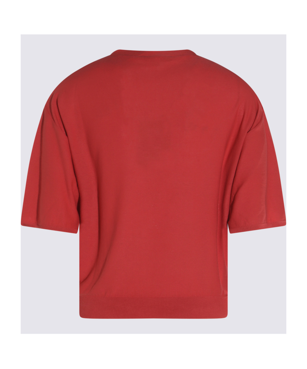 Antonelli Round Neck Short Sleeve T-shirt In Red
