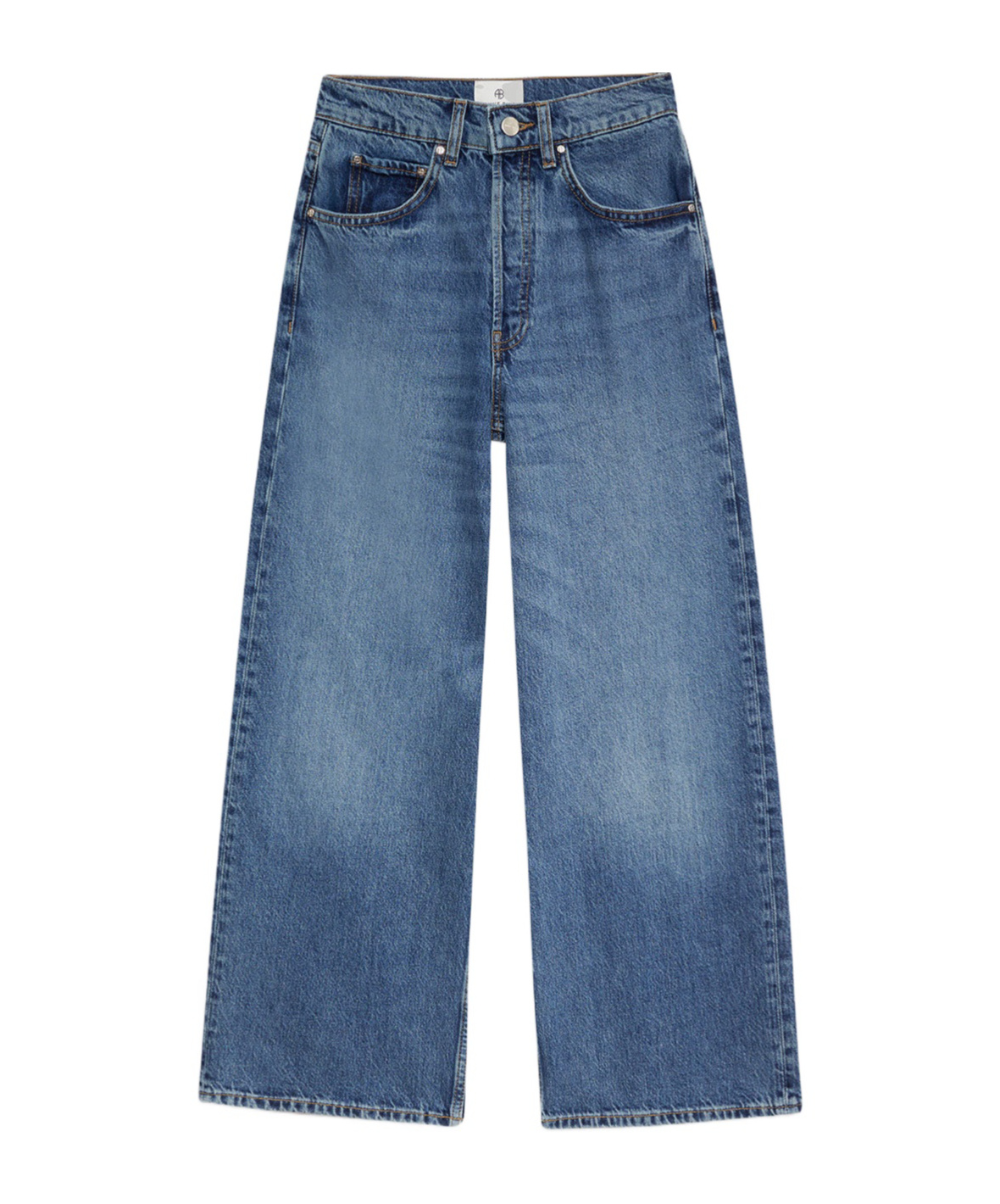 Anine Bing Briley Straight-leg Jeans In Blue