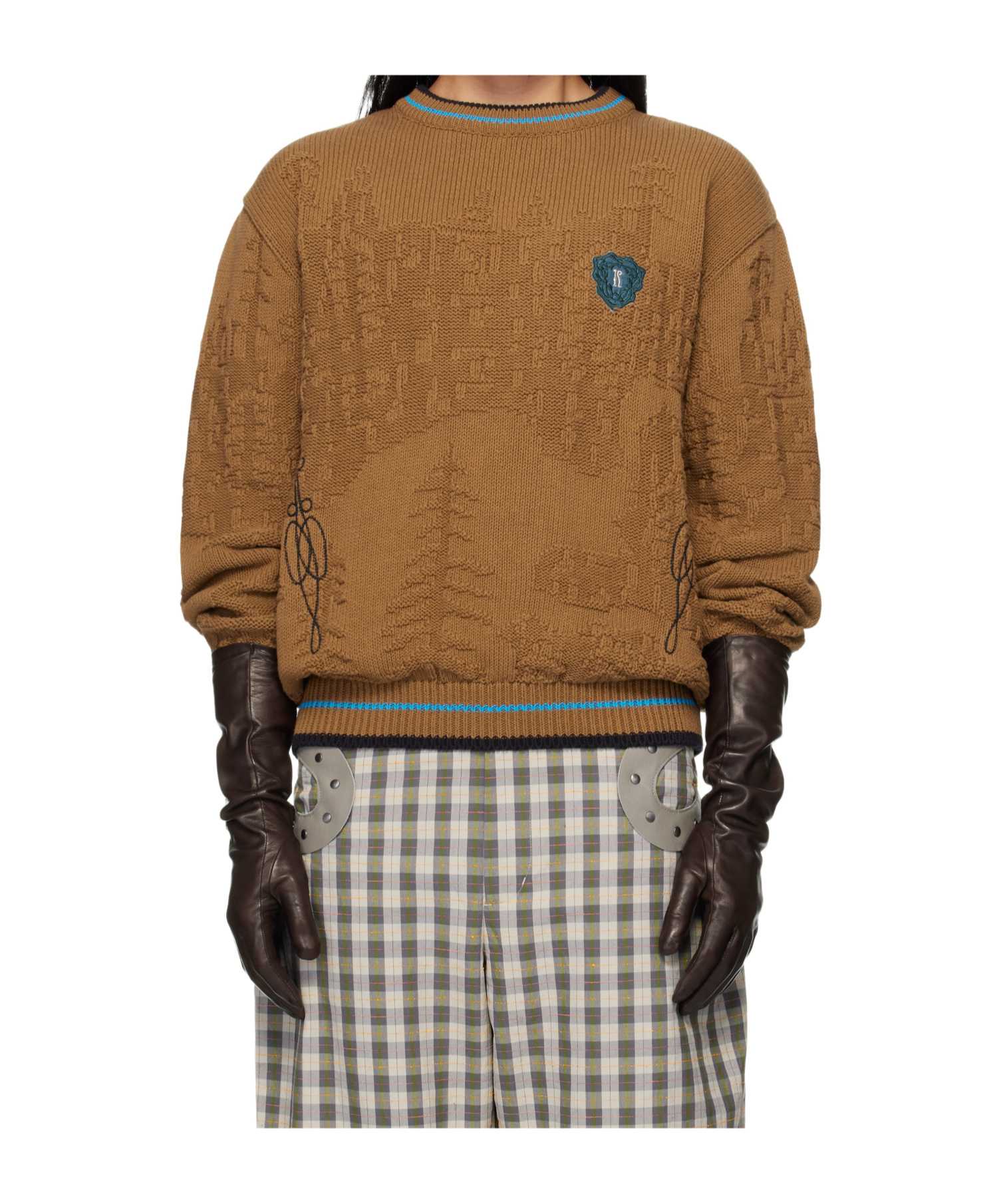 Kiko Kostadinov Fitz Sweater In Brown