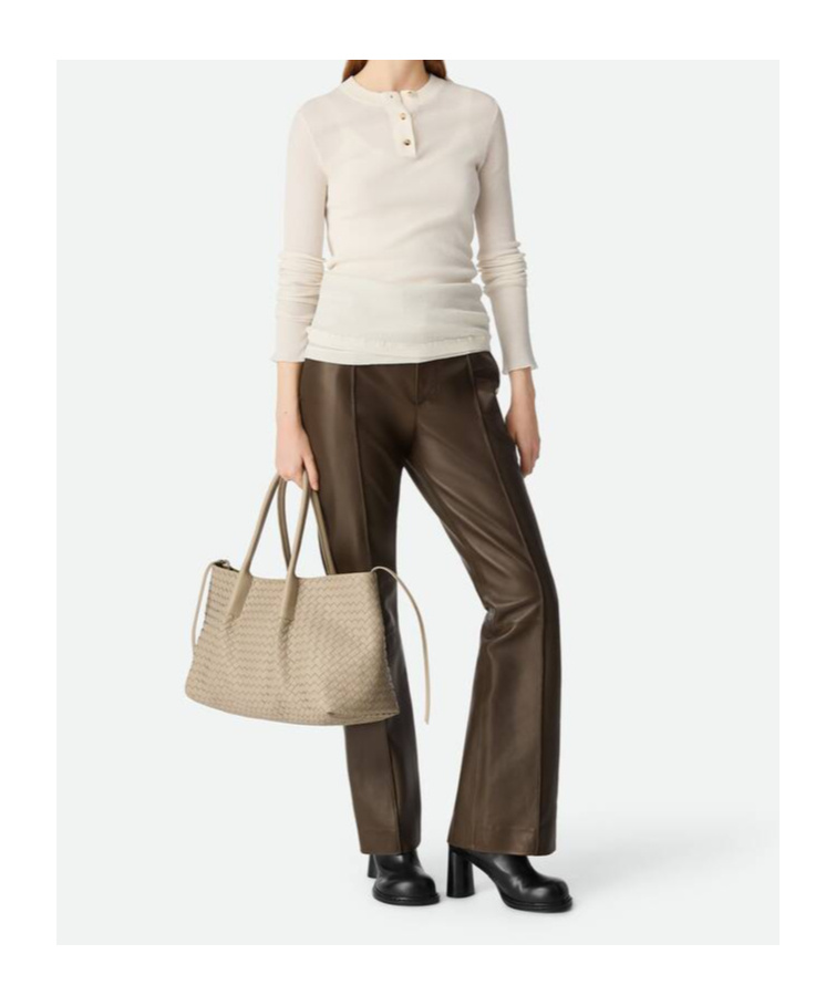 Bottega Veneta Small Pinacoteca Tote Bag In Nude