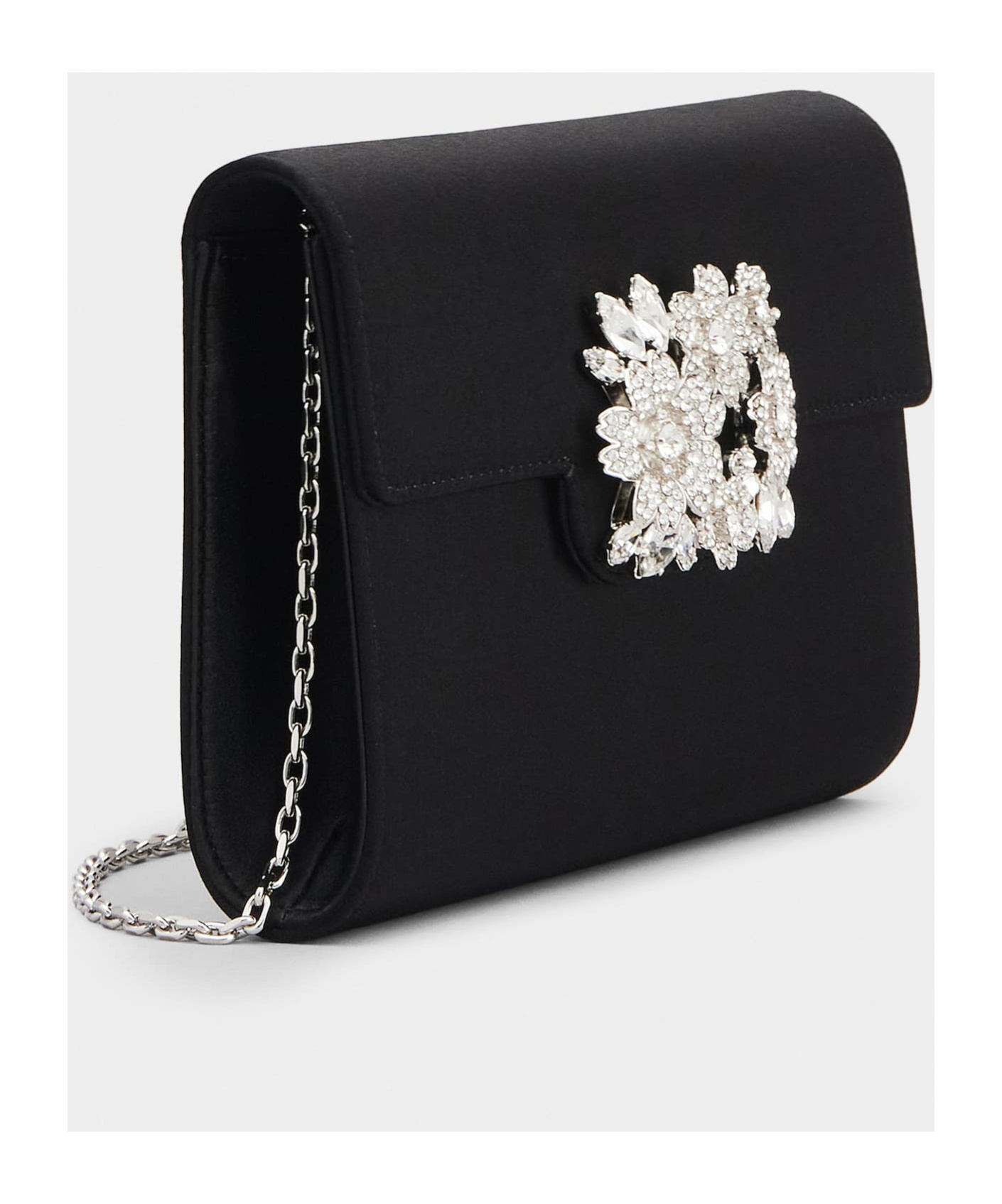 Roger Vivier Mini Bouquet Shoulder Bag In Black