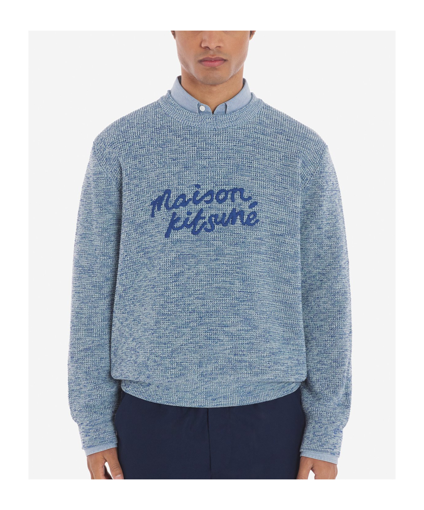 Maison Kitsuné Jersey With Logo In Gray