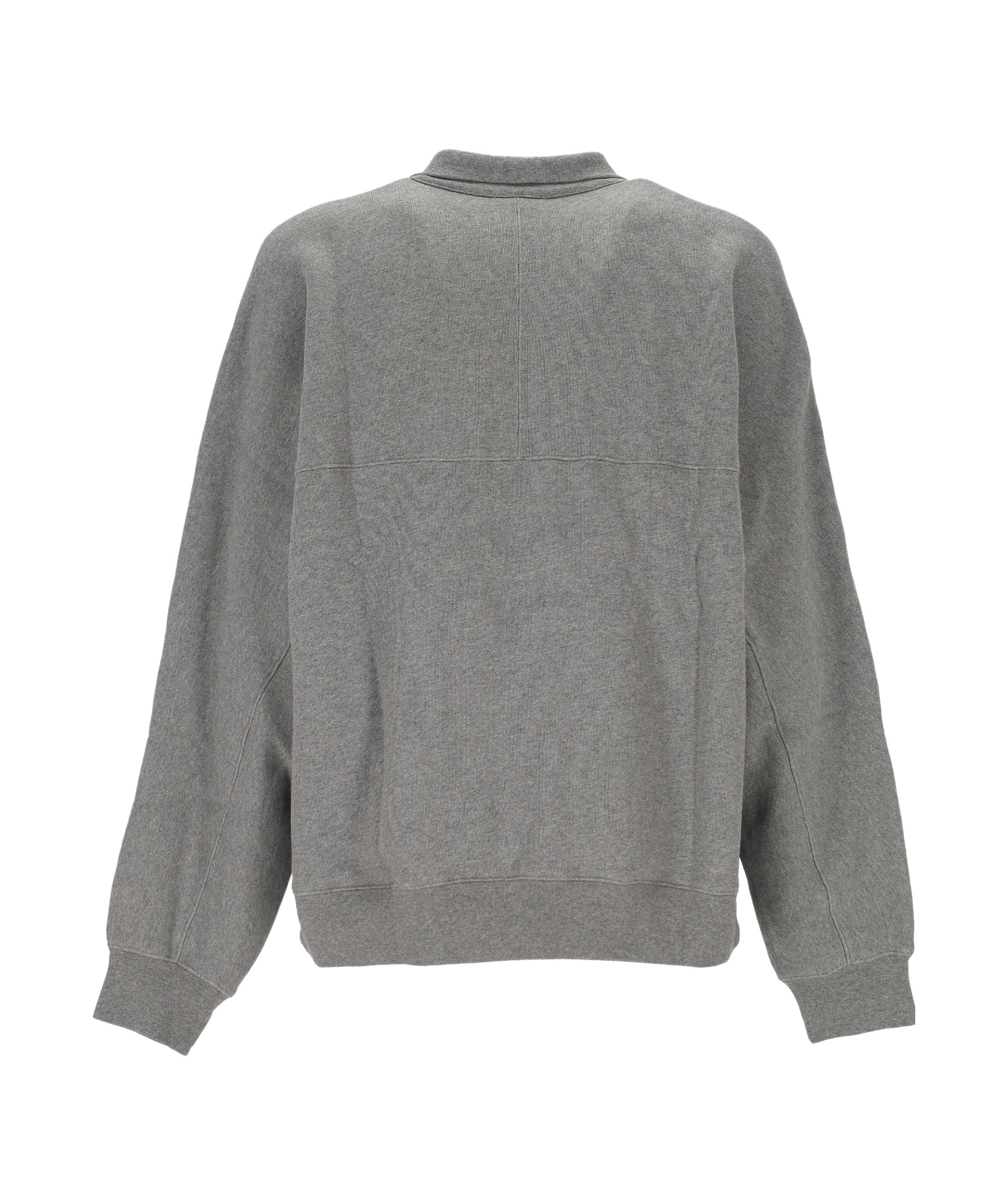 Agolde Idris Cotton-jersey Half-zip Sweatshirt In Gray