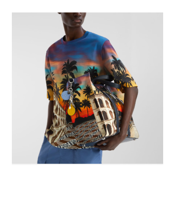 Fendi Large Summer In Roma Tote Bag In Black
