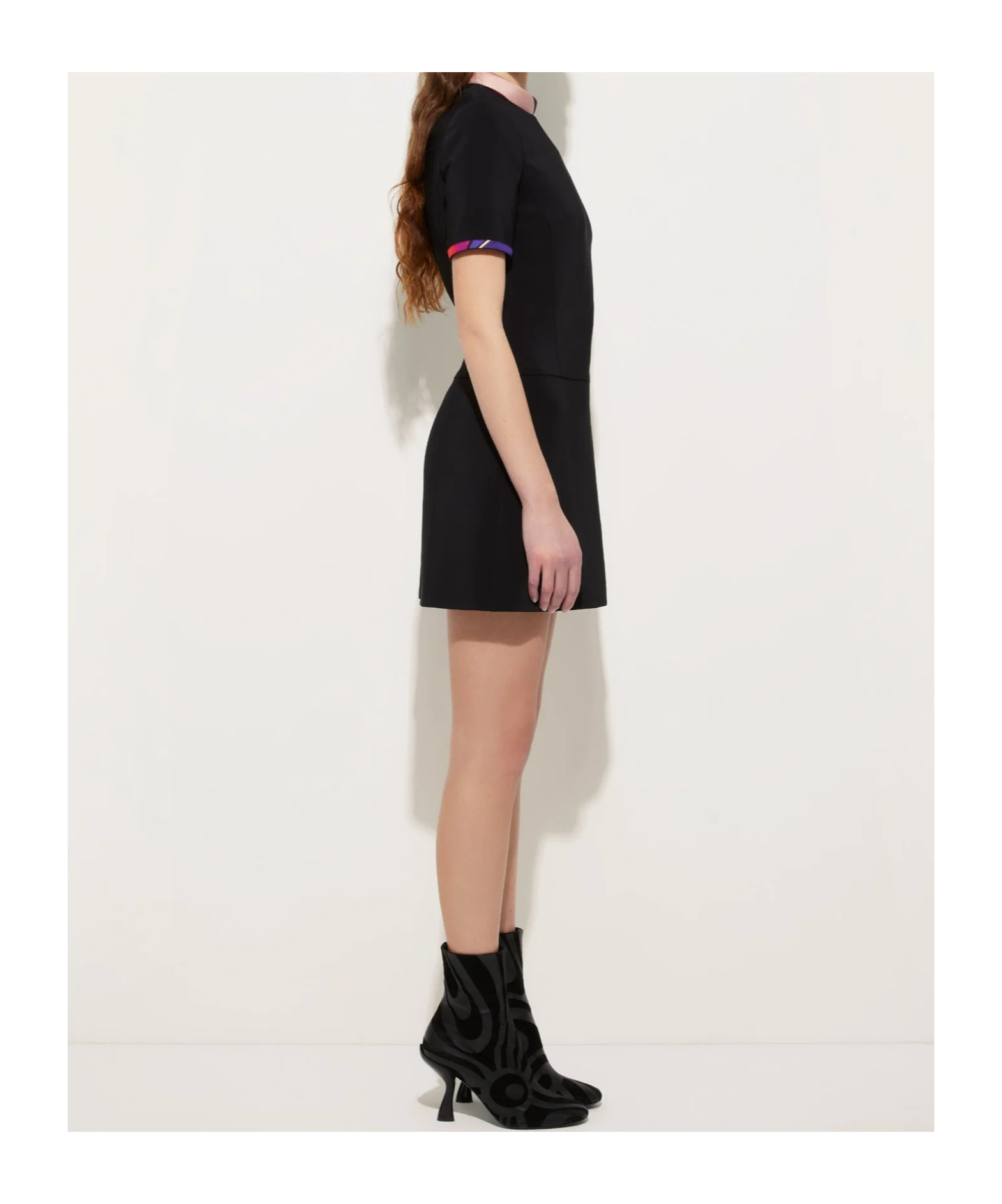 Pucci Print Detail Dress In Black