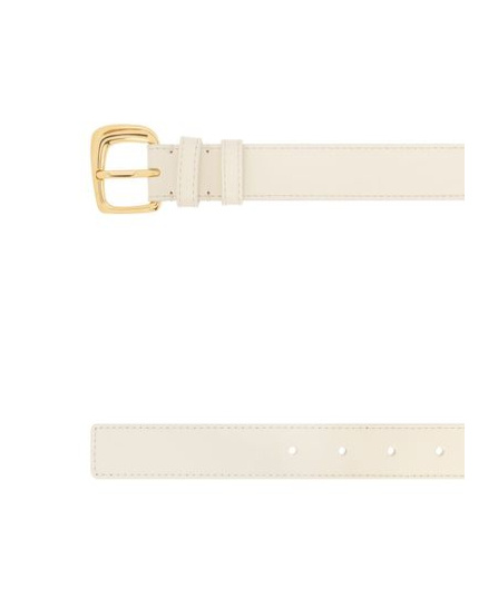 Jacquemus La Ceinture Ovalo J Buckle Belt In Nude