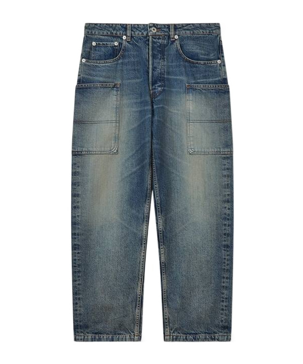 Kenzo Belt-loop Jeans In Gray