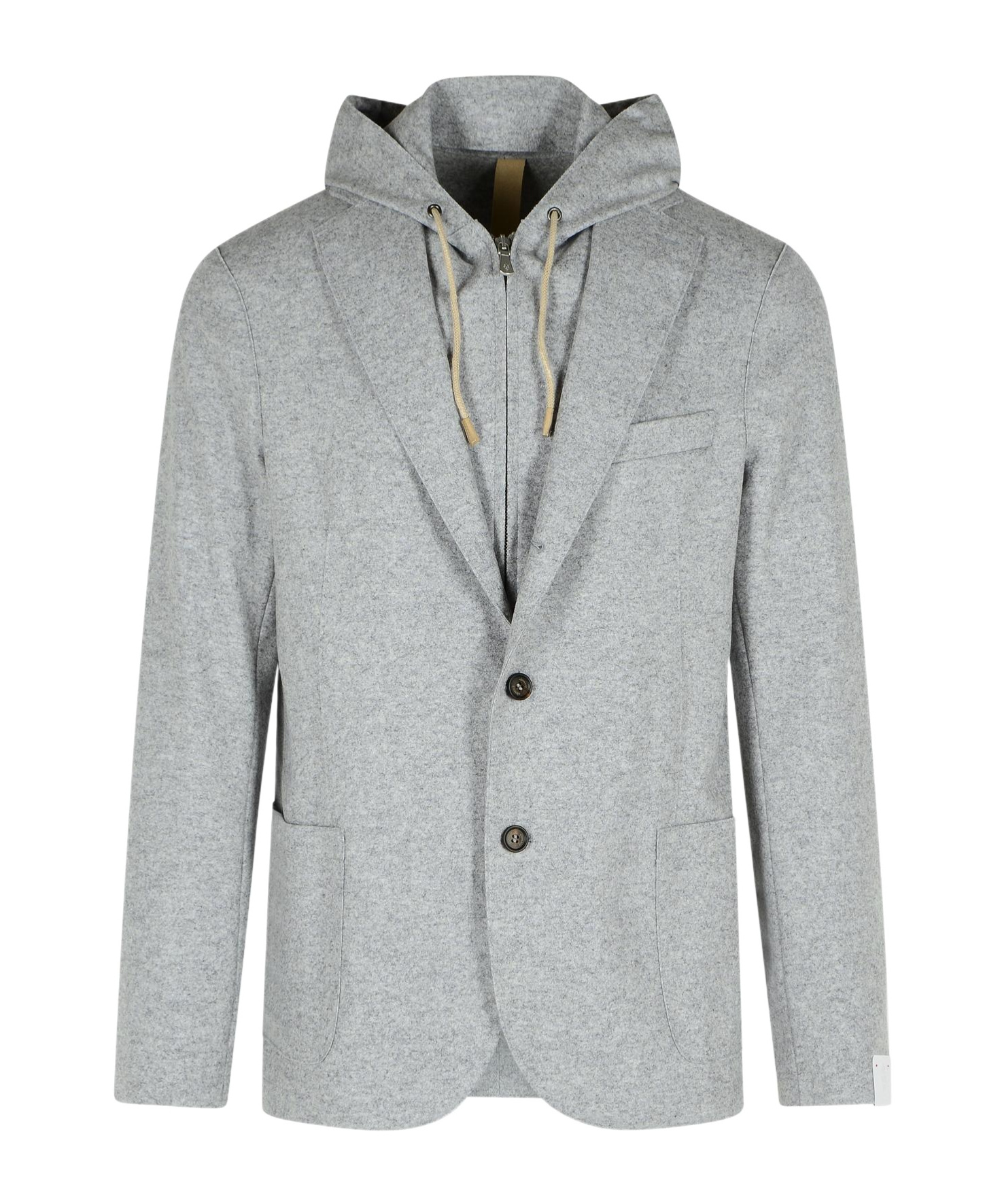Eleventy Grey Wool Blend Blazer Men In Gray
