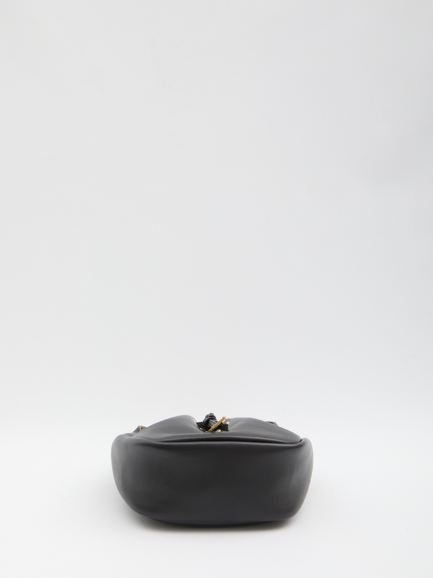 Saint Laurent Logo Bucket Bag In Black