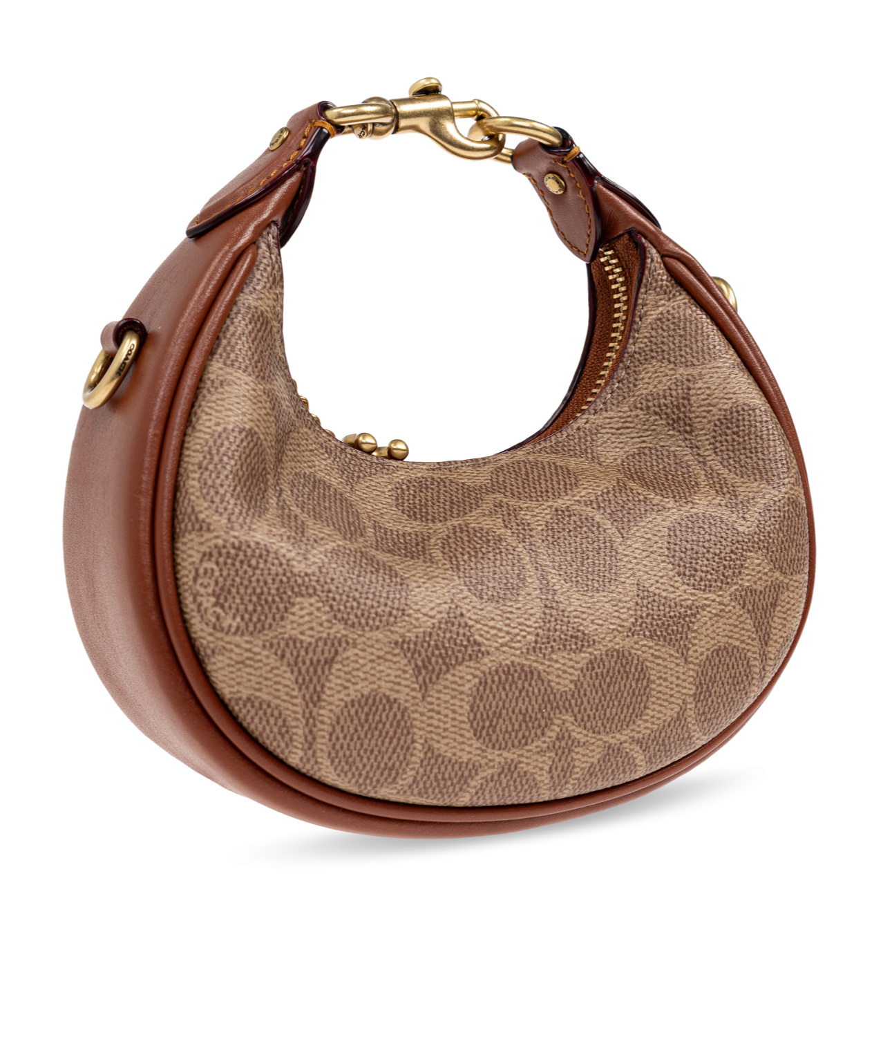 Coach Zippered Shoulder Bag In Brown