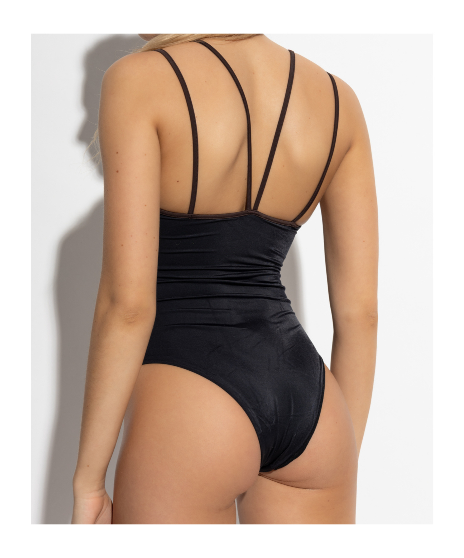 Dsquared2 Sleeveless One-piece Swimsuit In Black