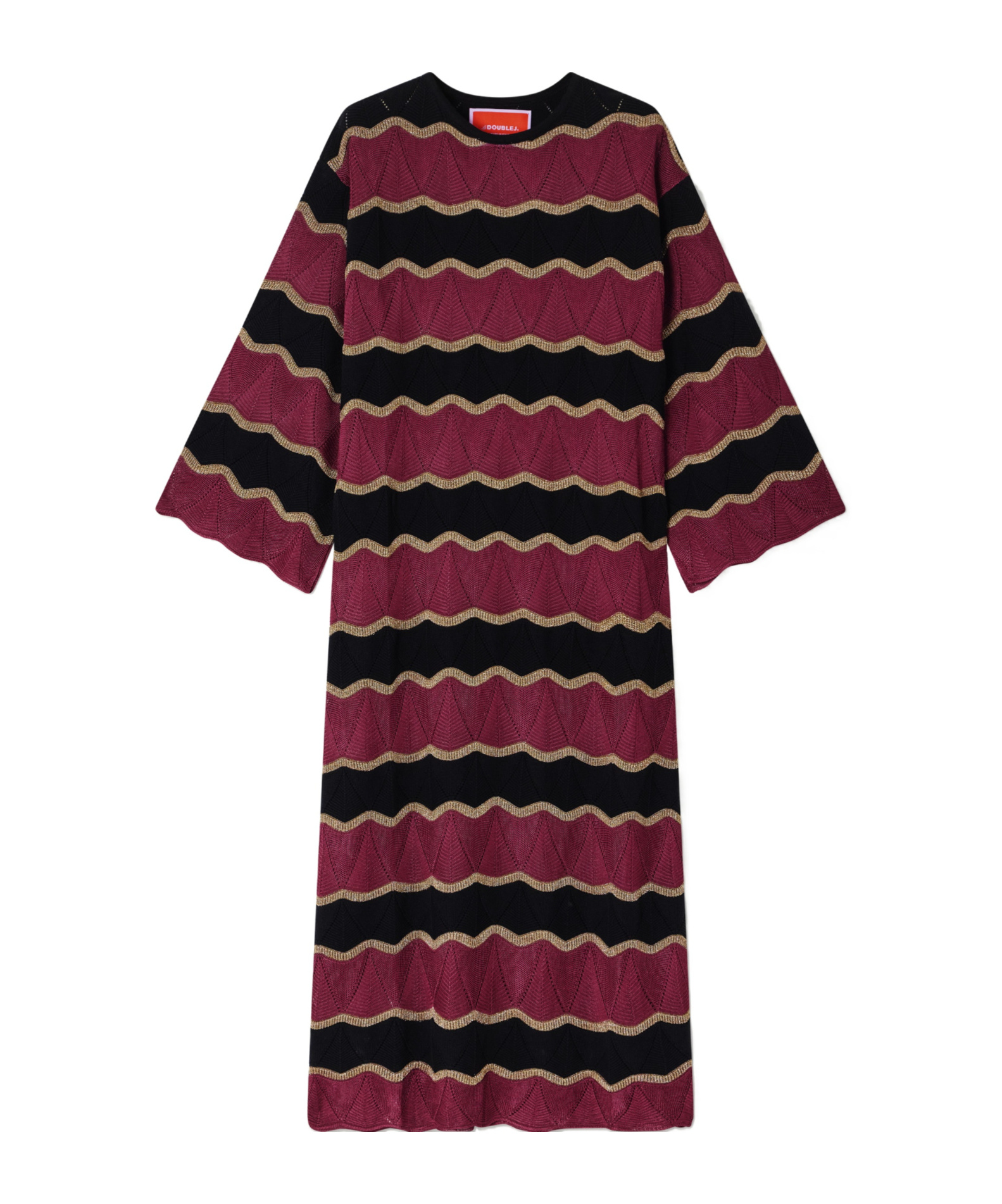 La Doublej Hang Ten Cotton Maxi Dress In Purple