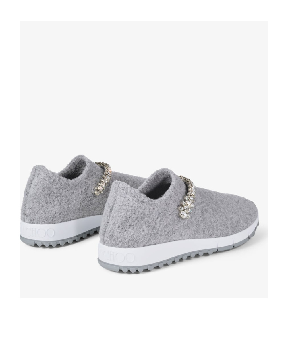 JIMMY CHOO ROUND-HEAD SNEAKERS