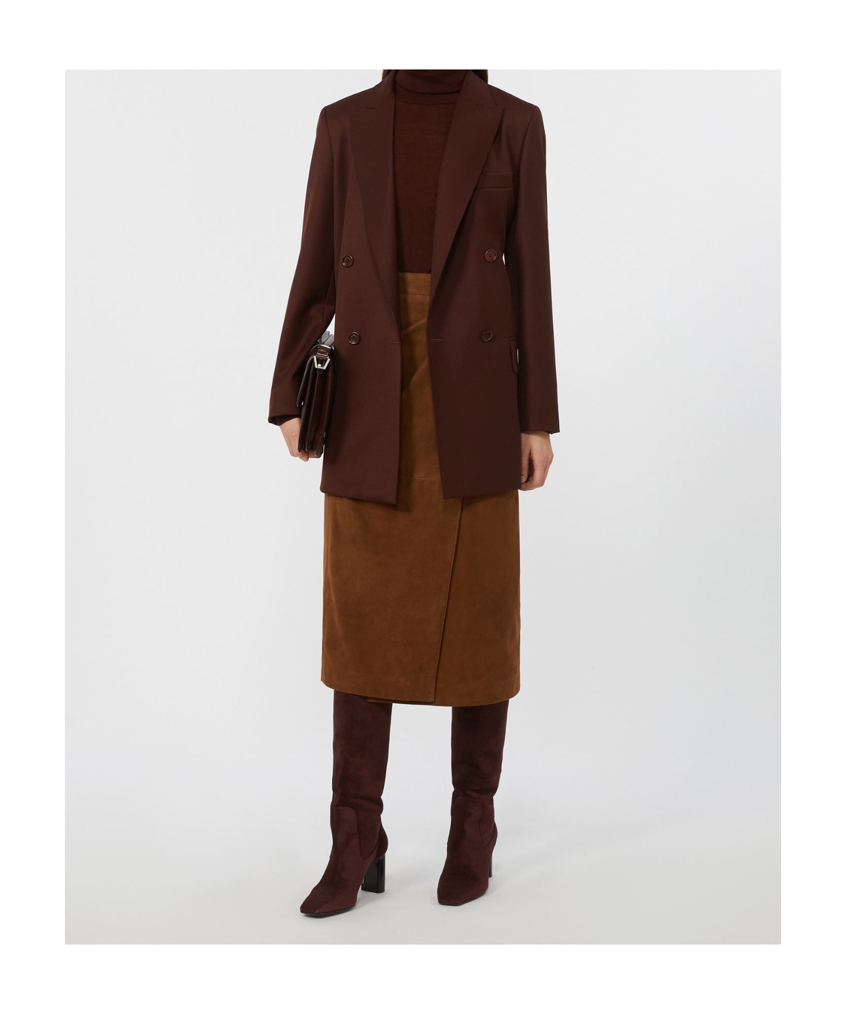 Max Mara Wool Knit Turtleneck Jumper In Multi