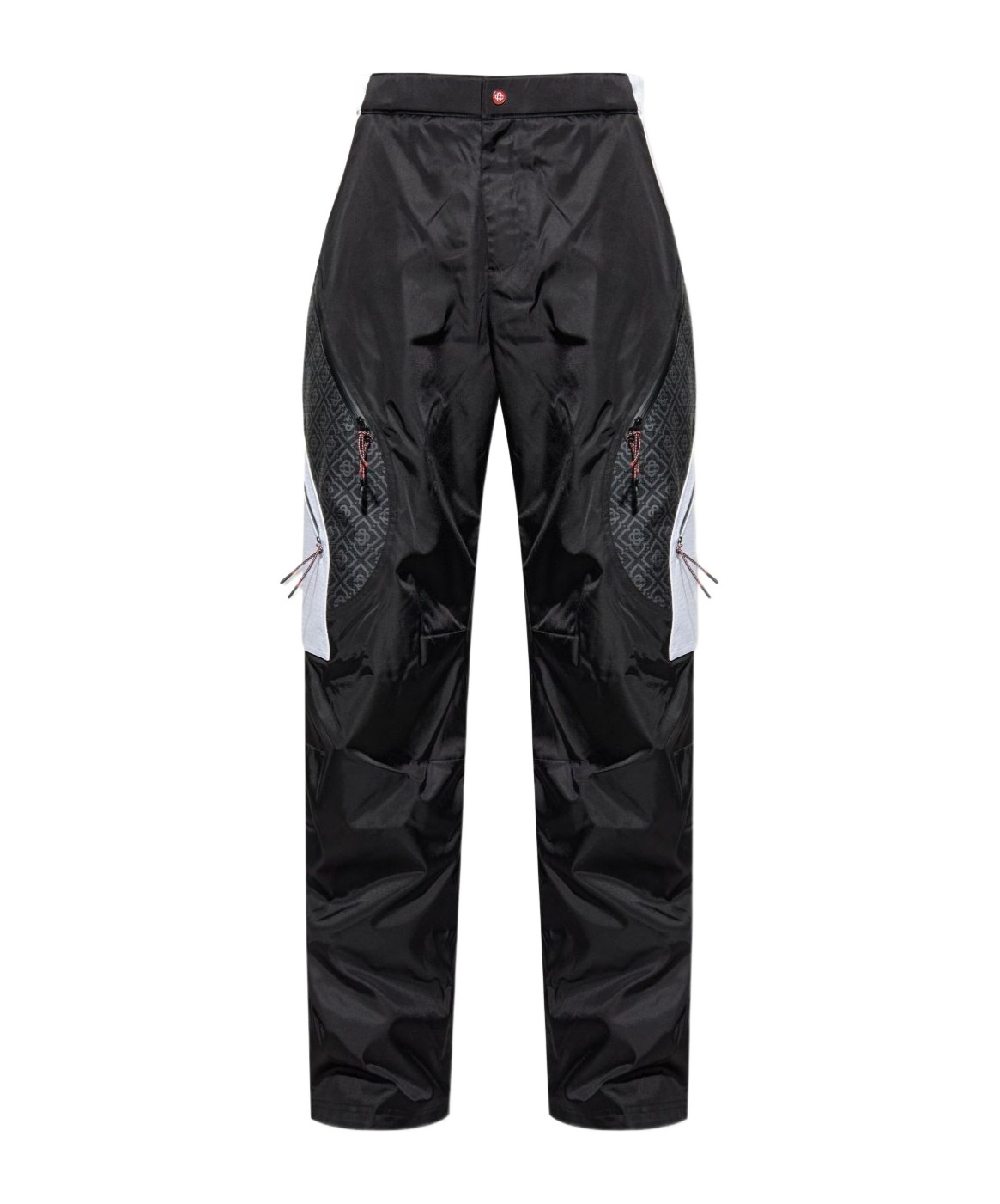 Casablanca Geometric Pattern Casual Pants In Black