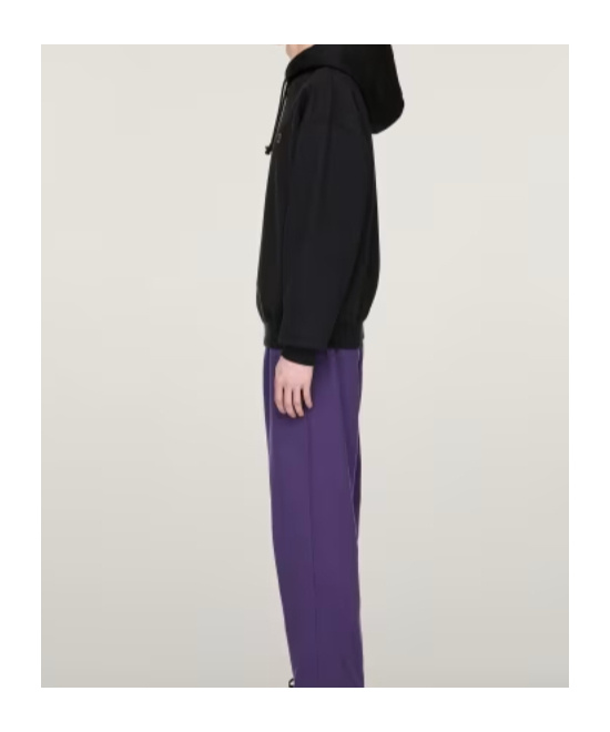 Y-3 Hooded Cotton Sweater With Graphic Print In Black