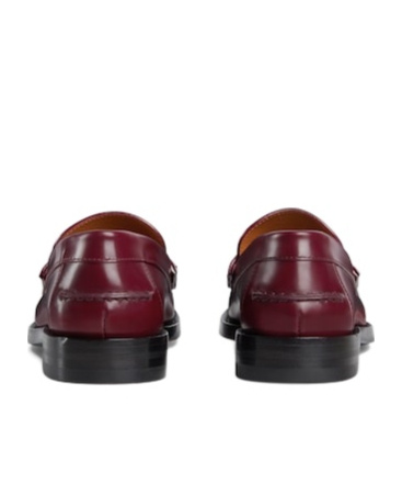 Gucci Double G Loafer Shoes In Red