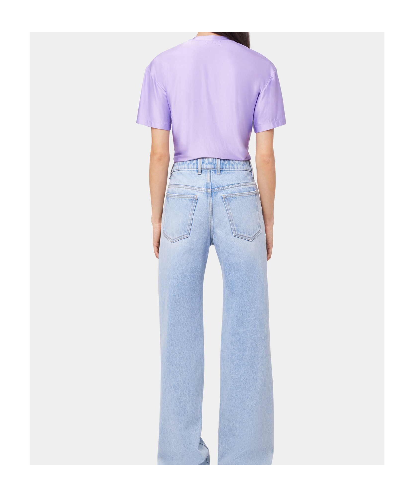 Rabanne Cropped T-shirt With Piercing Detail In Purple