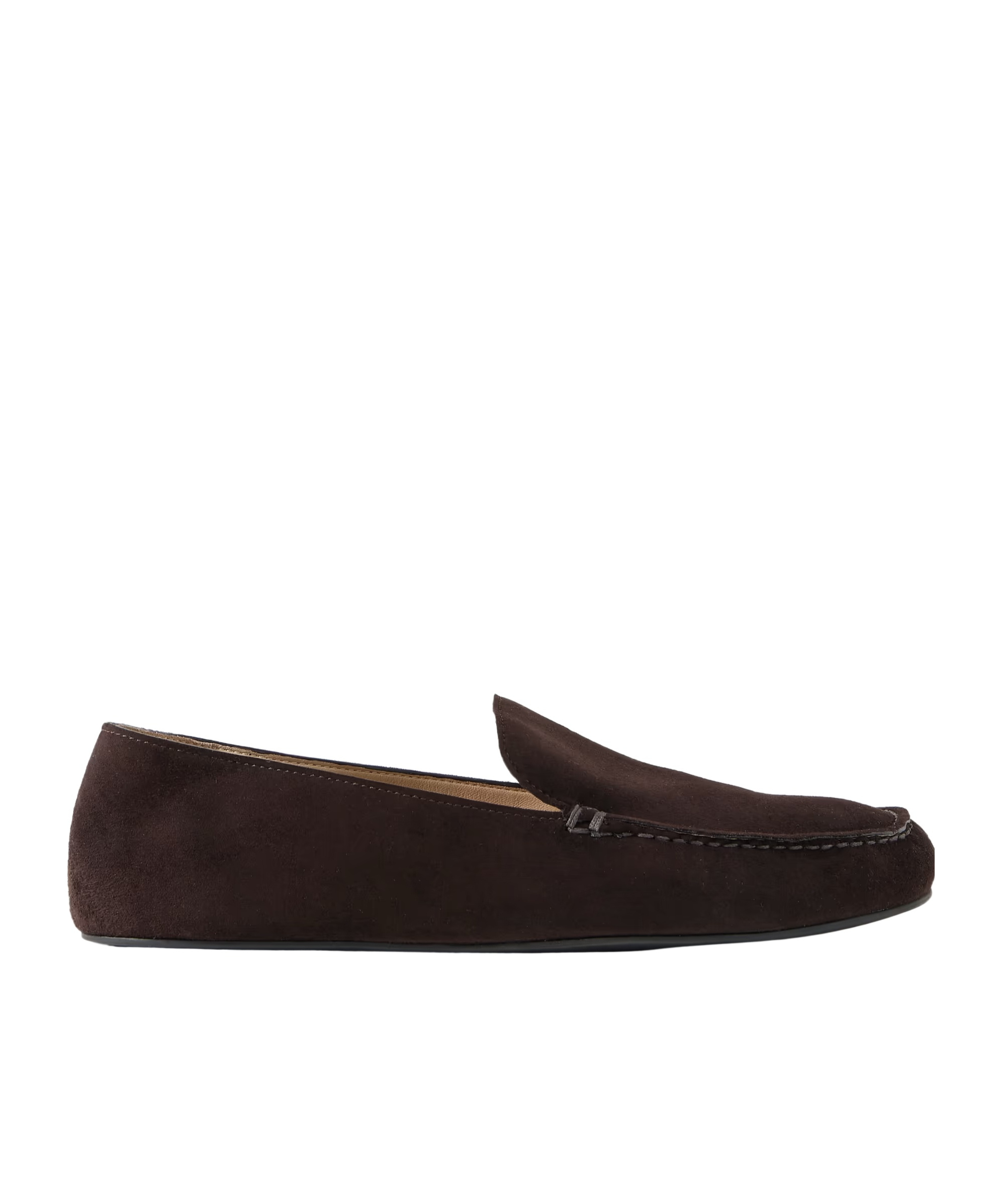The Row Leo Loafers In Brown