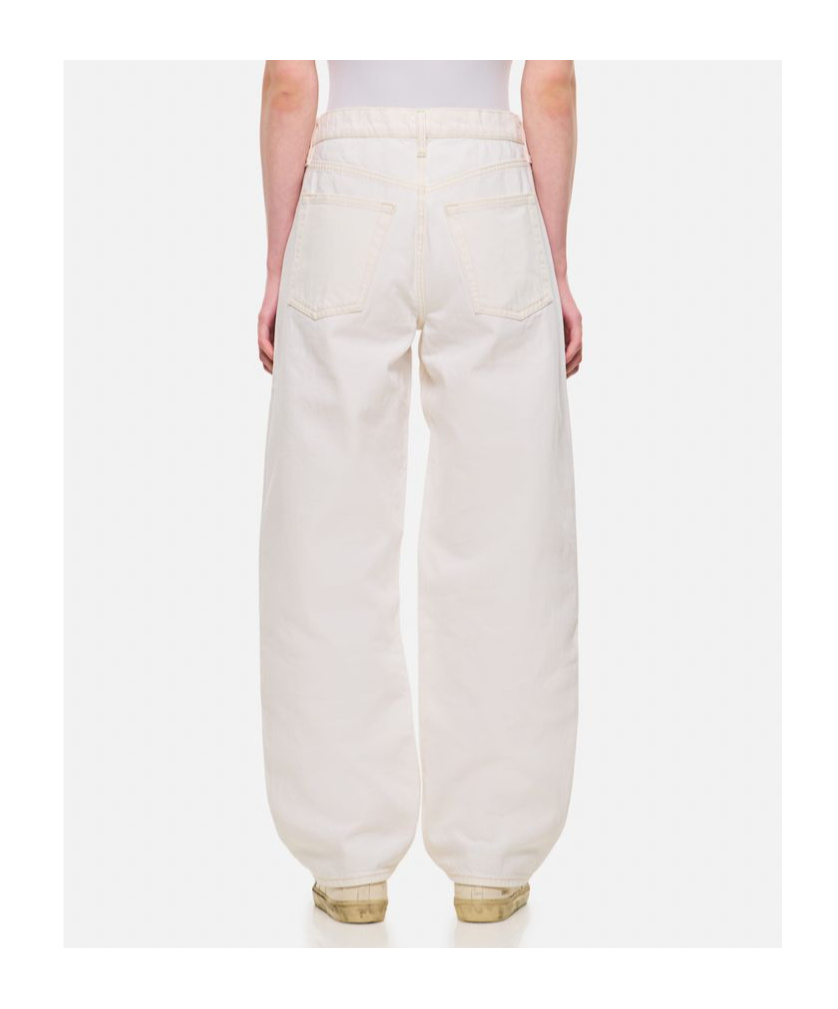 Frame Le Mec Raw After Denim Pants In White