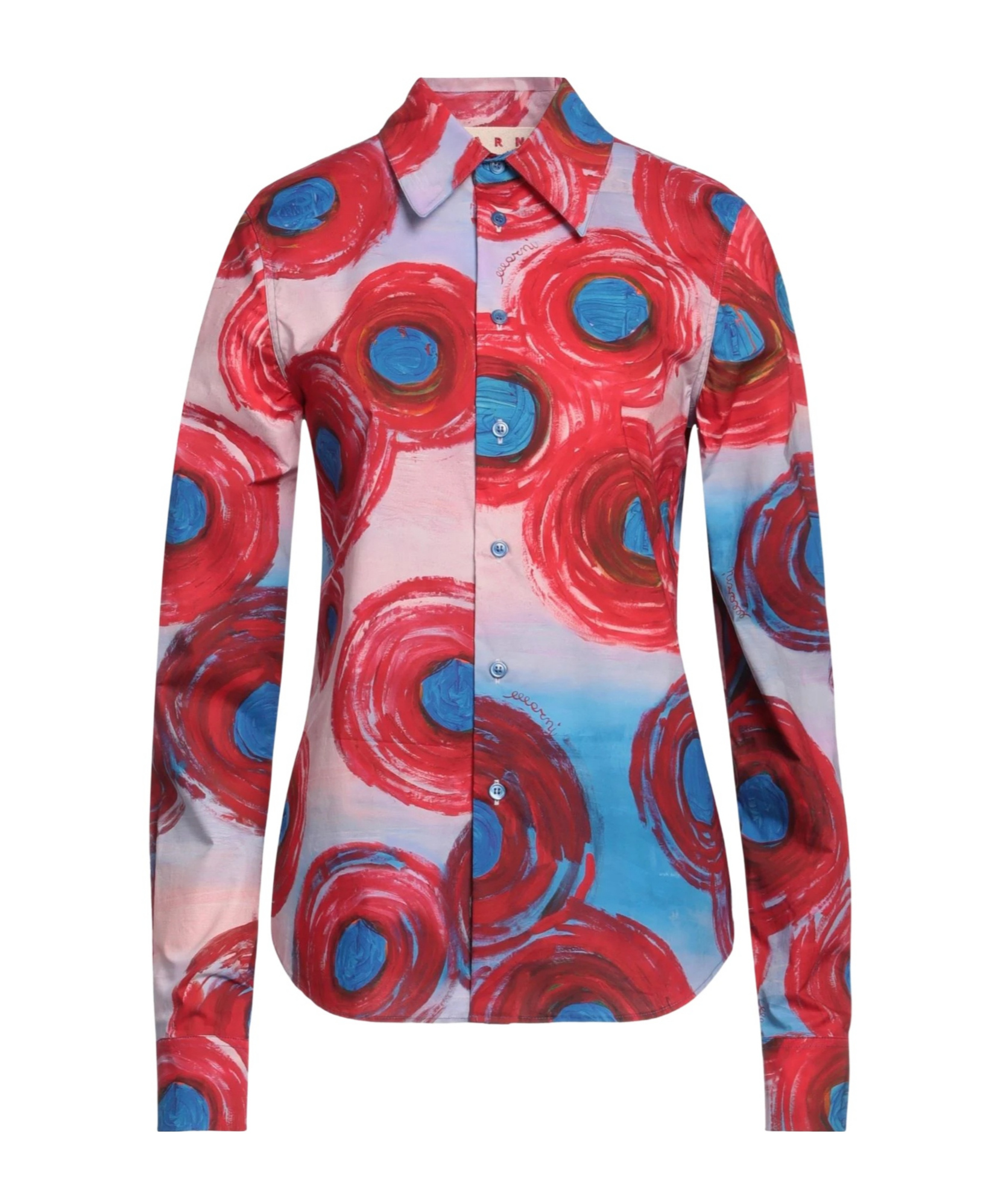Marni Floral Shirt In Red