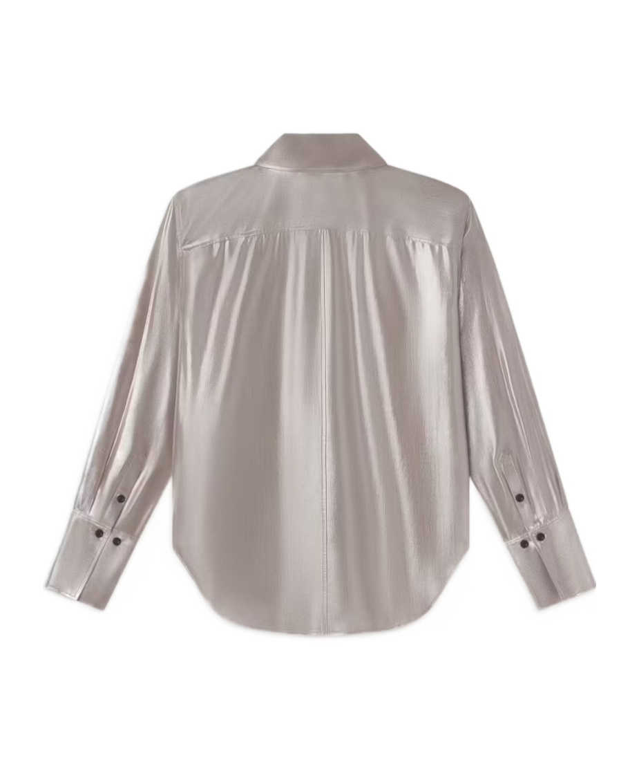 Frame Long-sleeved Shirt In Gray