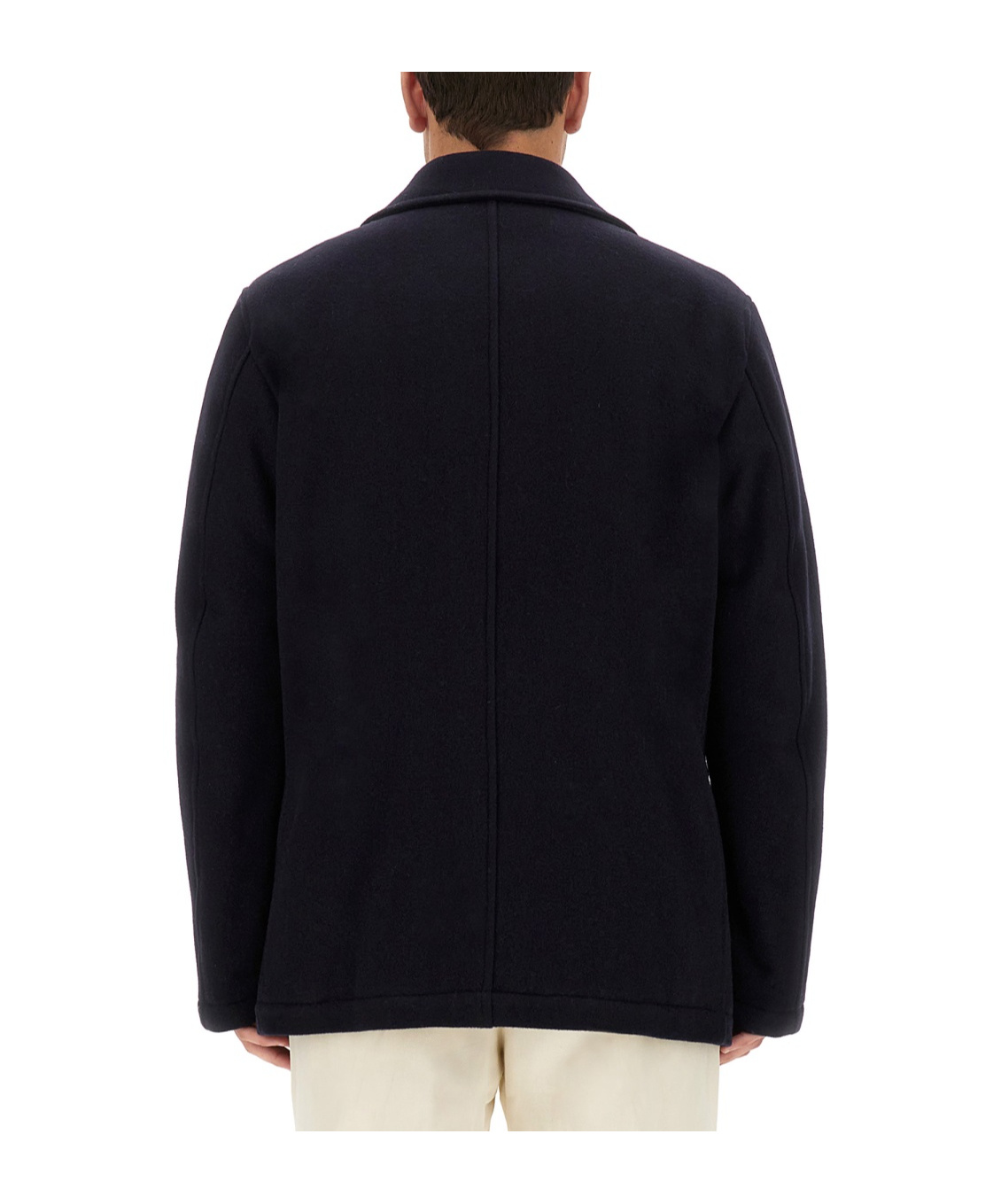 Fay Wool Coat In Black