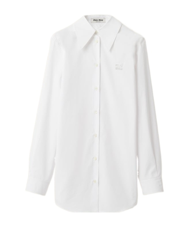 MIU MIU MIU MIU LONG-SLEEVED BUTTONED SHIRT