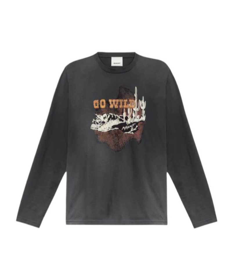Isabel Marant Long-sleeved T-shirt In Black