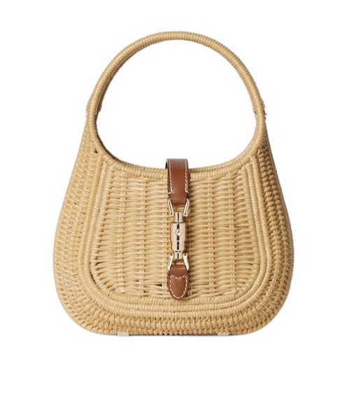 Gucci Jackie 1961 Wicker Medium Bag In Brown