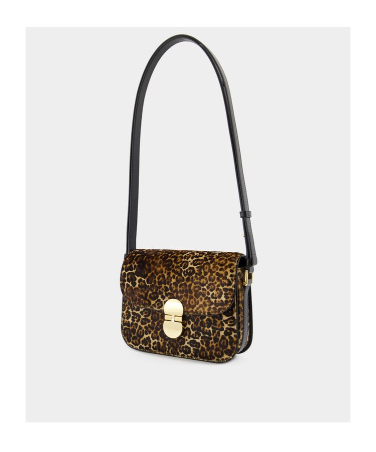 Apc A.p.c. Leopard Printed Small Shoulder Bag In Multicolor