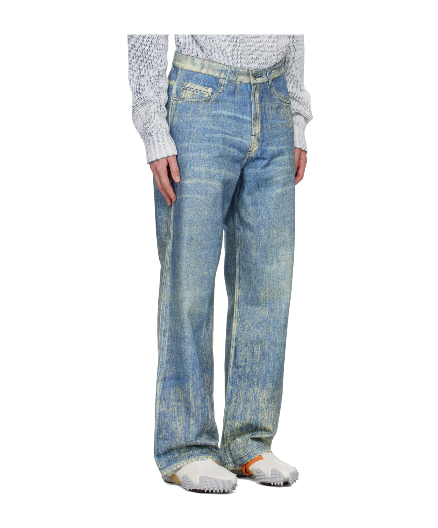 Camperlab Blue Paint Print Jeans