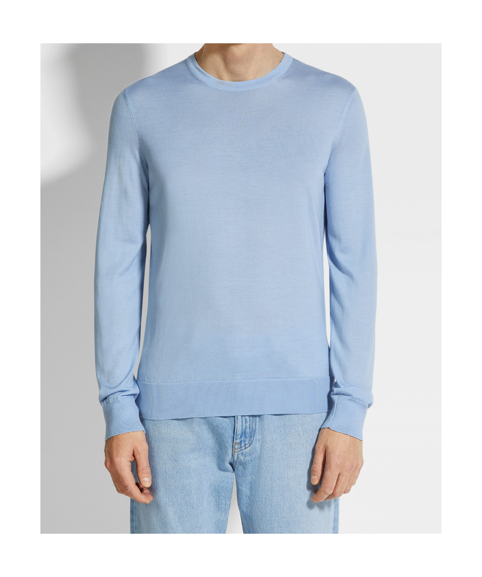Zegna Oasi Cashmere Jumper In Blue