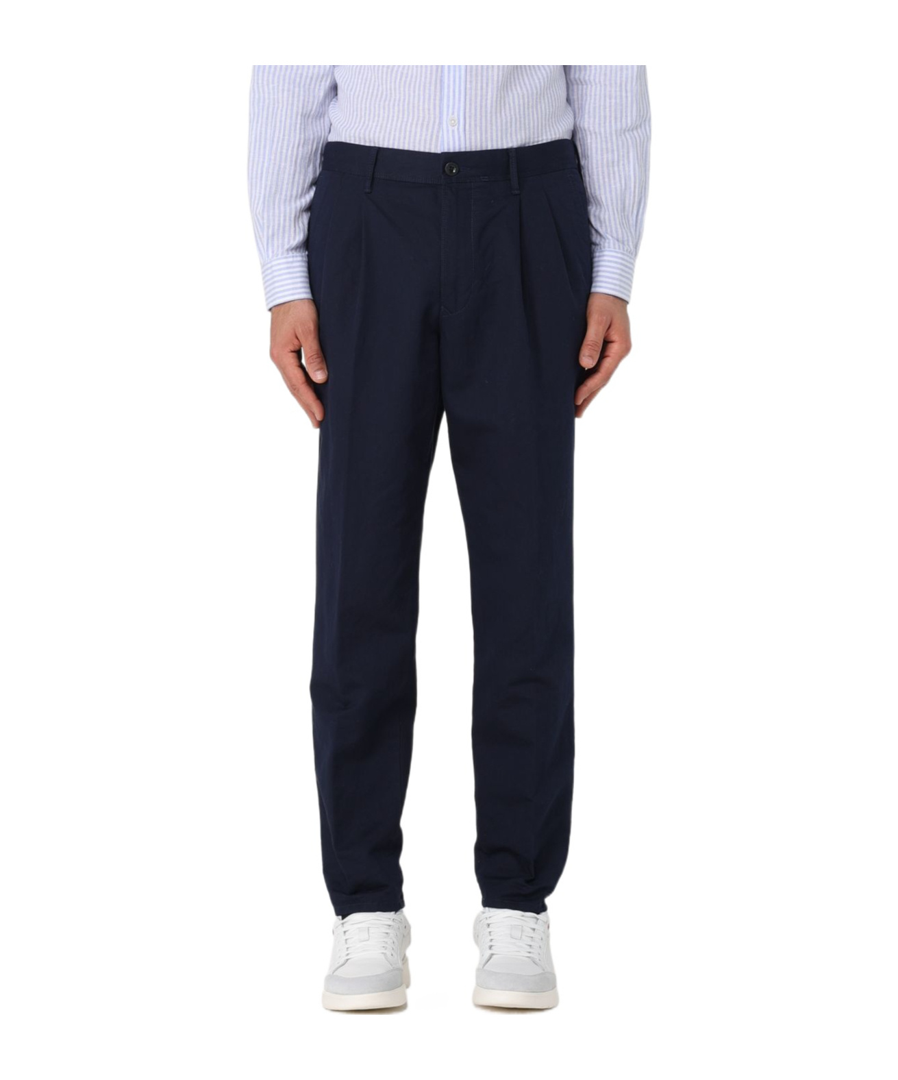 Incotex Straight Leg Trousers In Black