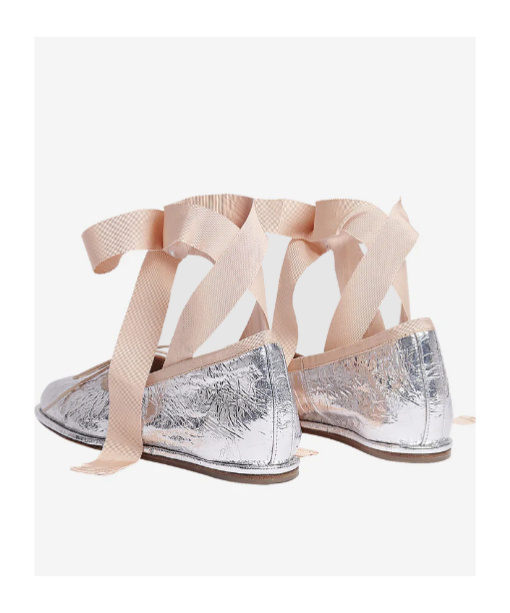 Simone Rocha Ribbon Bow Ballet Shoes In Nude