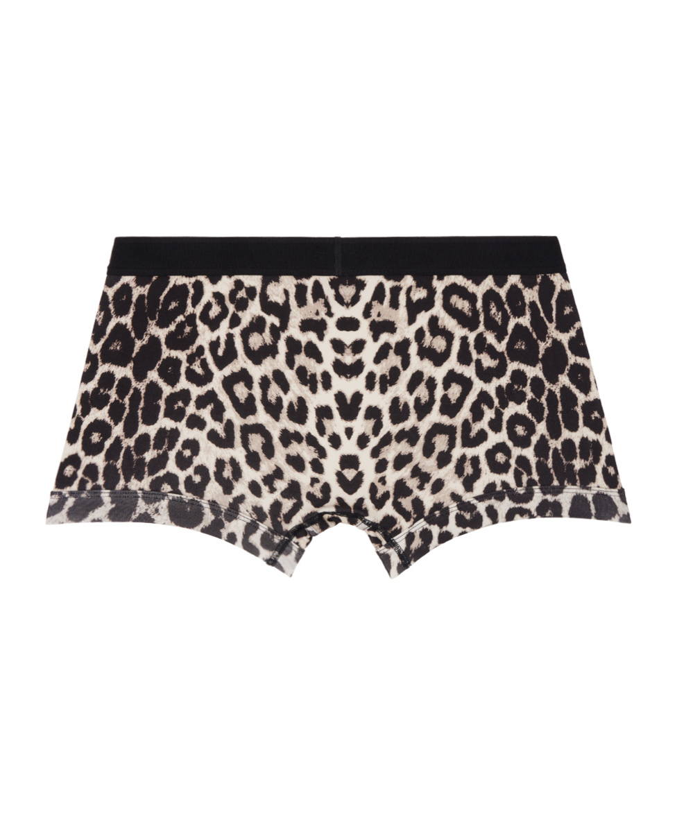 Tom Ford Boxer Shorts With Animal Pattern In Black