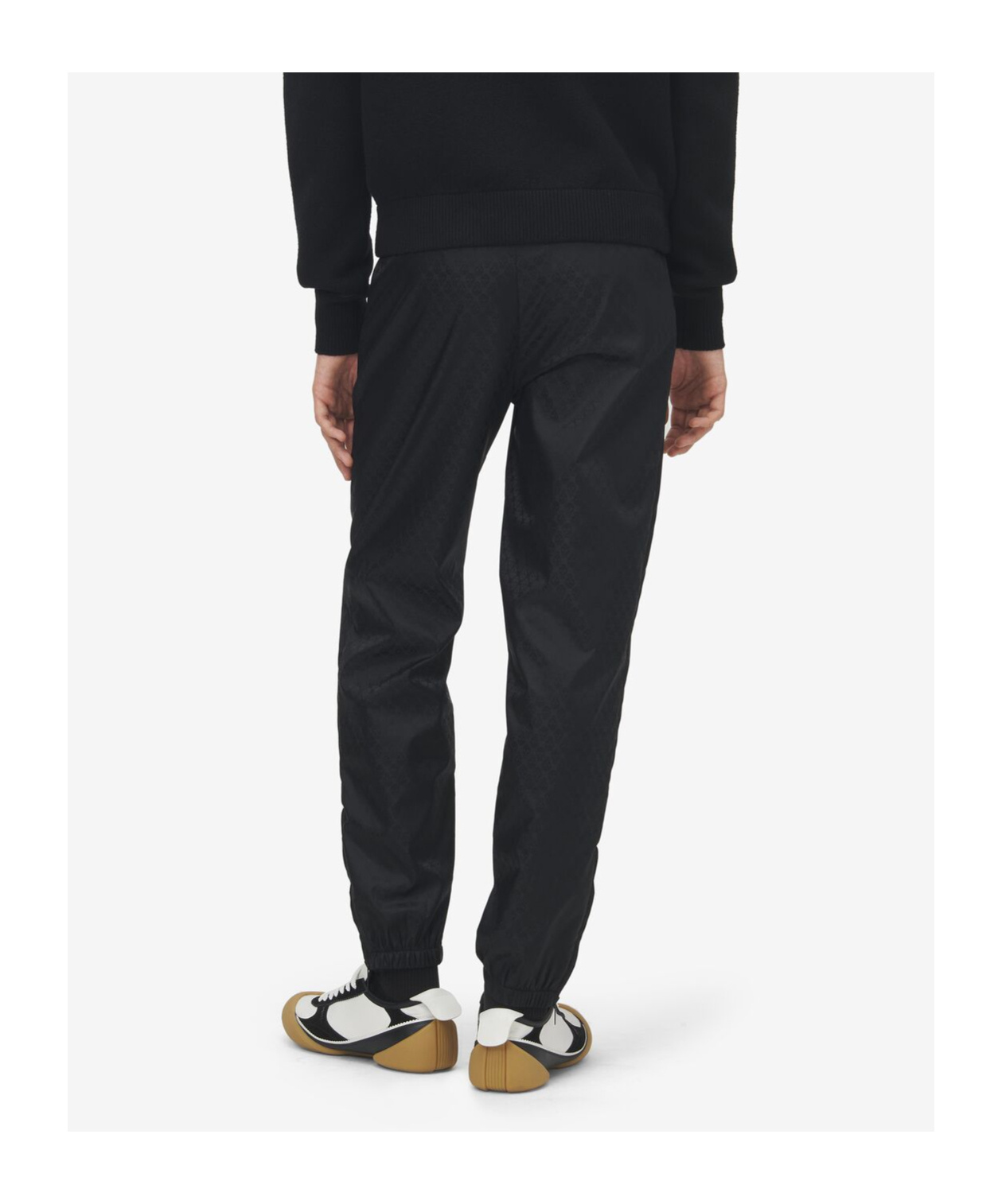 Alexander Mcqueen Men's Skull Jacquard Joggers In Black In Black