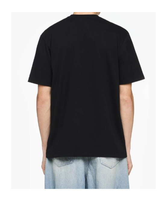 Jw Anderson Jwa Lace Trim T-shirt In Black
