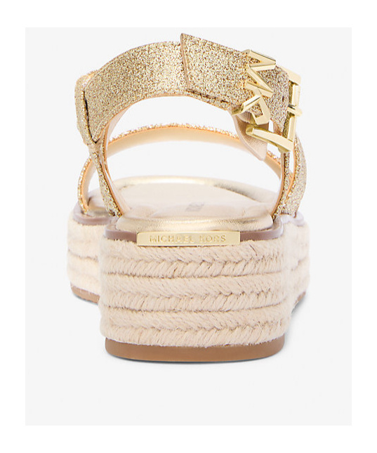 Michael Kors Round-headed Sandals With Platform Soles In Nude