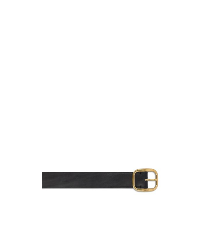 Loewe Rounded Soft Belt In Classic Calfskin In Black